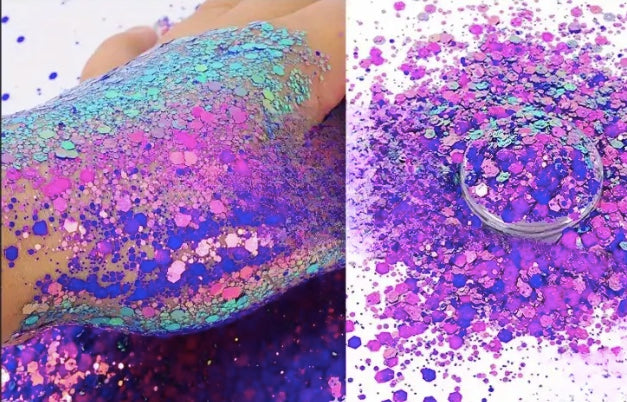 Chunky Glitter For Epoxy Resin Art and Crafts