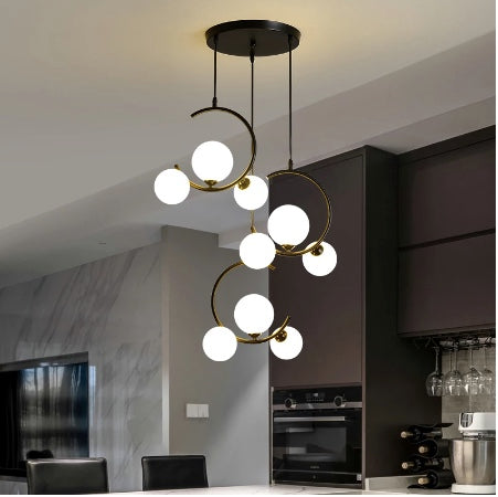 Glass Ball Chandelier