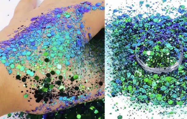 Chunky Glitter For Epoxy Resin Art and Crafts